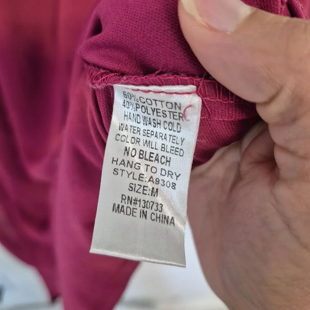 Umgee USA Womens Pink Tie-Dye Drrss W/ Crochet Sleeve Detail Bell Sleeves & Fron - Picture 6 of 8